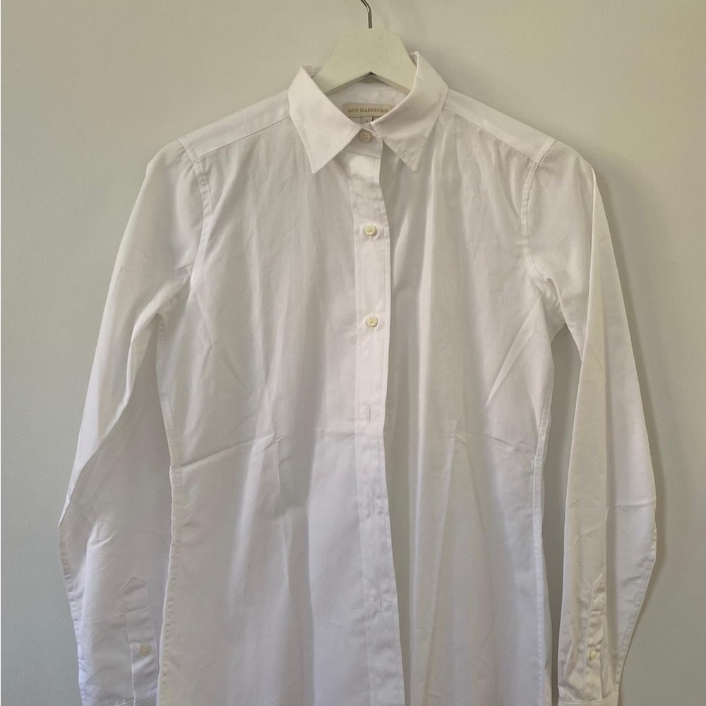 Ann Mashburn white iconic shirt . S